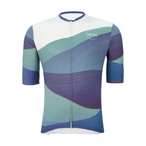 Legenda Men's Cycling Jersey Blue Wave