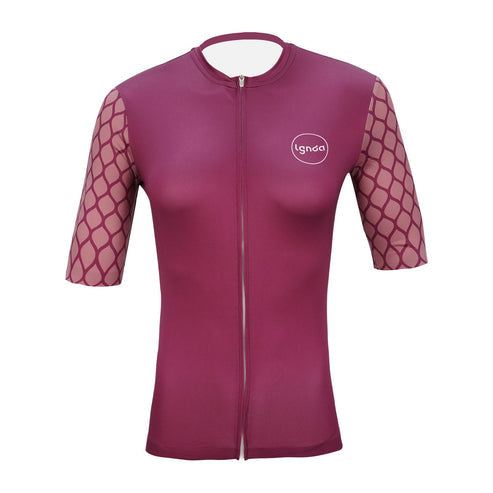 Legenda Women's Cycling Jersey Plum