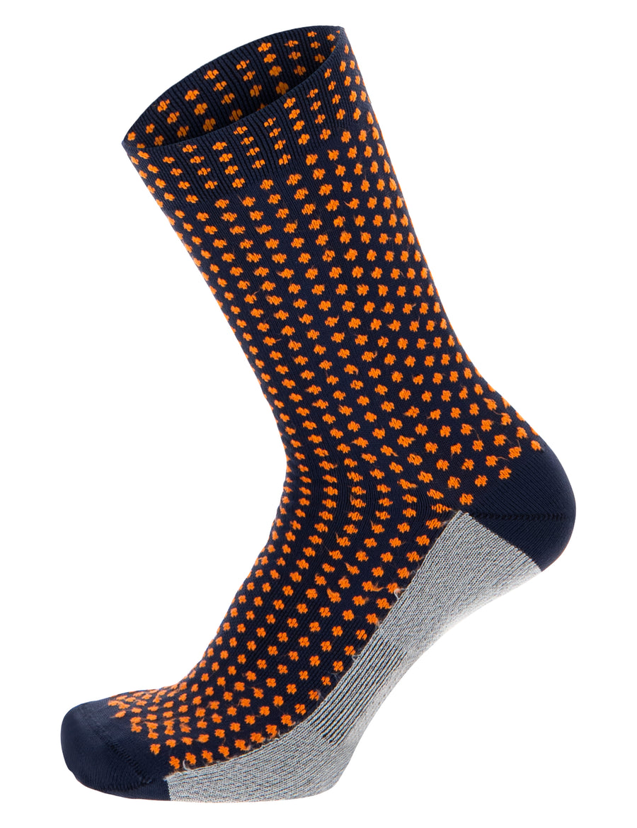 Santini Sfera Cycling Socks - Nautica Blue/Orange