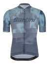 Santini Forza Indoor Training Jersey - Blue / Grey