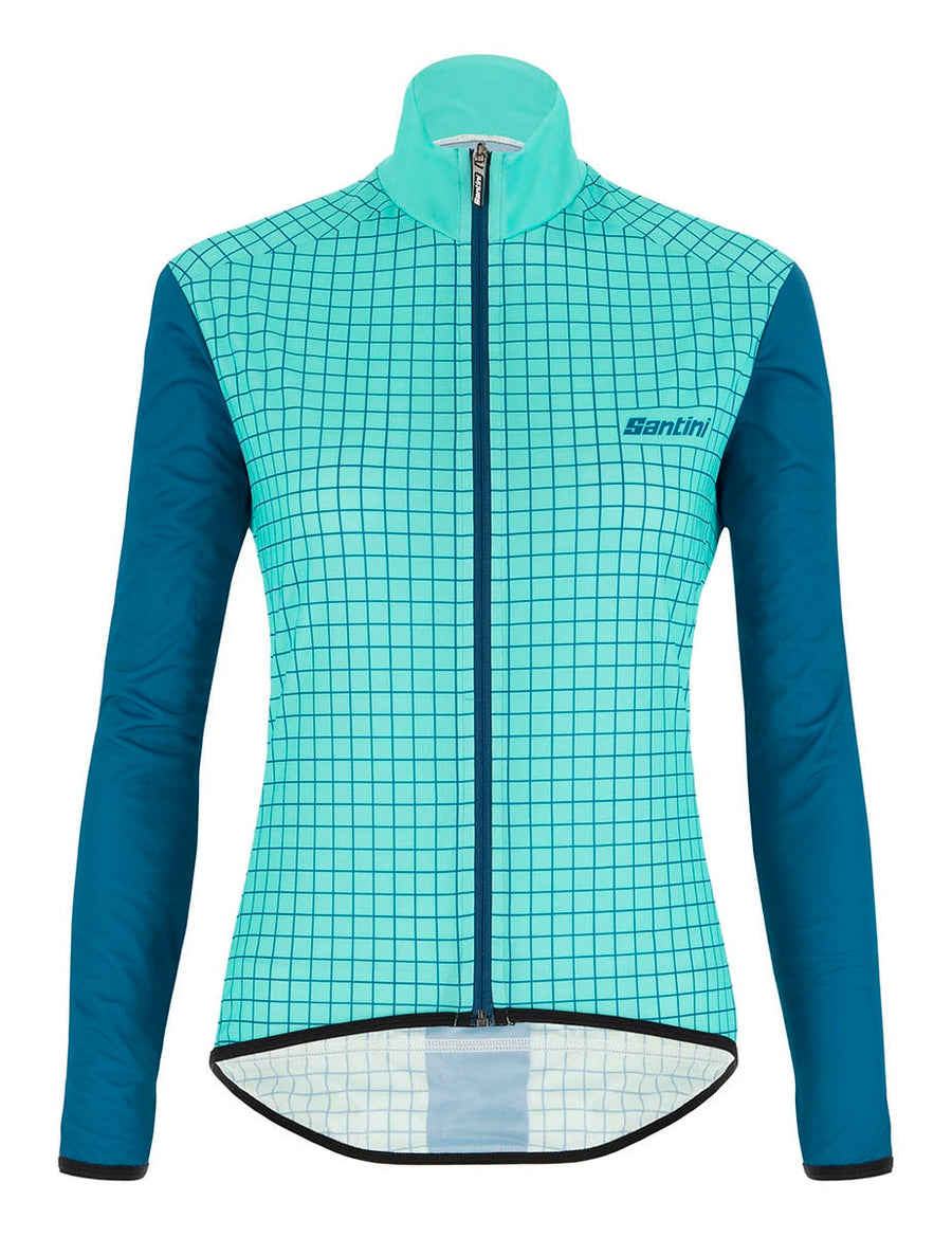 Santini Women's Nebula Wind Jacket - Aqua/teal