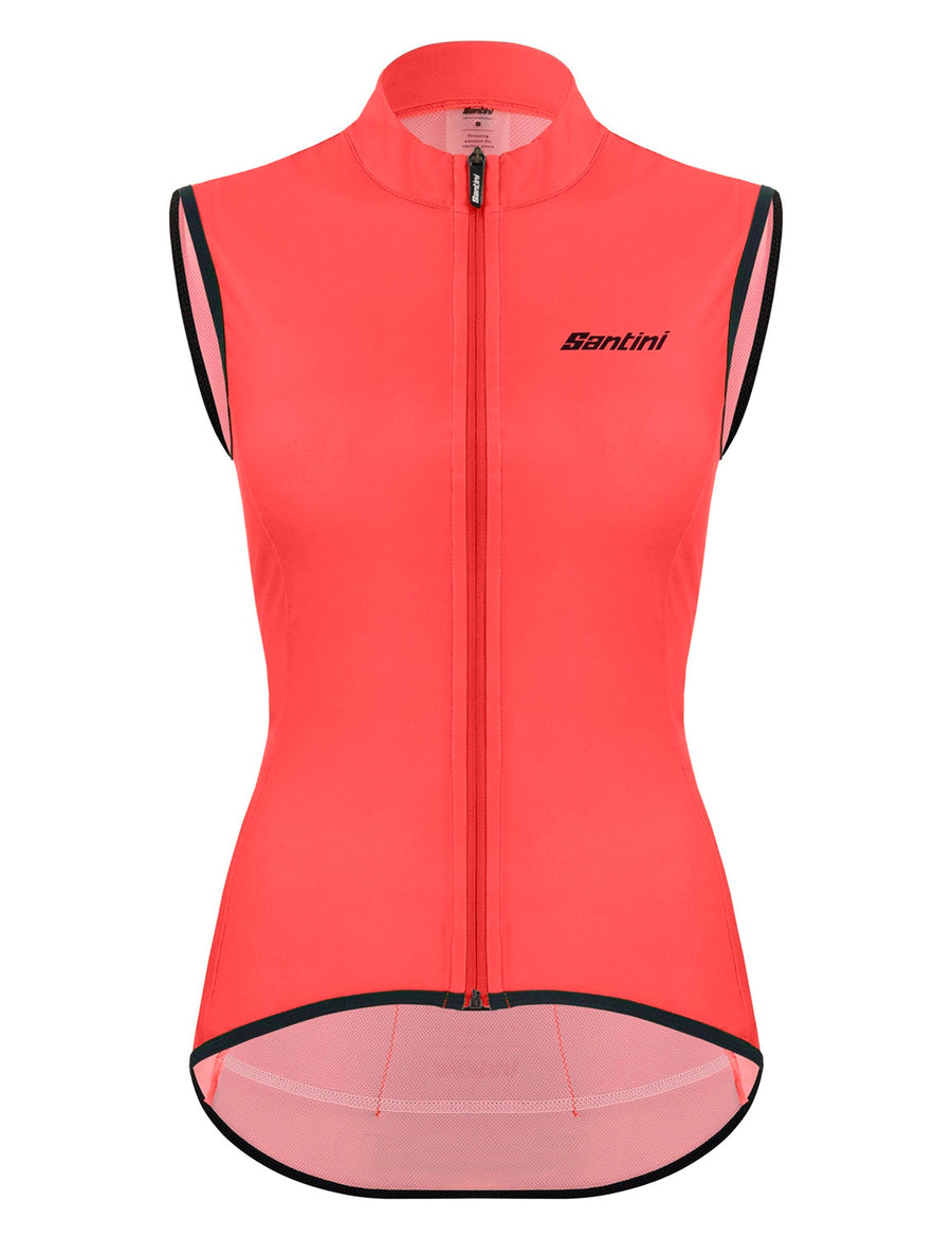 Santini Women's Nebula Puro Wind Vest - Granatina Pink