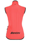 Santini Women's Guard Nimbus Rainproof Wind Vest - Granatina Coral Pink
