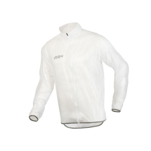 Sub4 Womens Action Cycling Rain Jacket - Translucent White