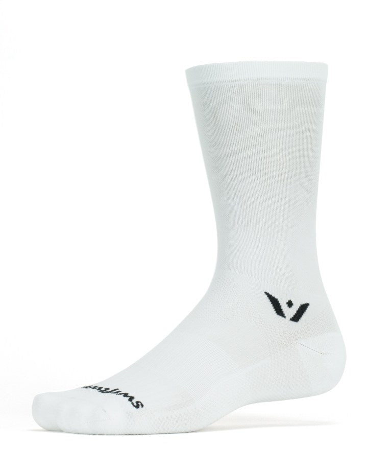 Swiftwick Aspire Seven Cycling Sock - White
