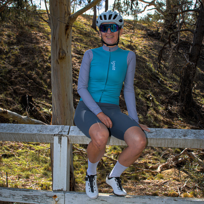 Legenda Women's Thermal Top Teal Grey