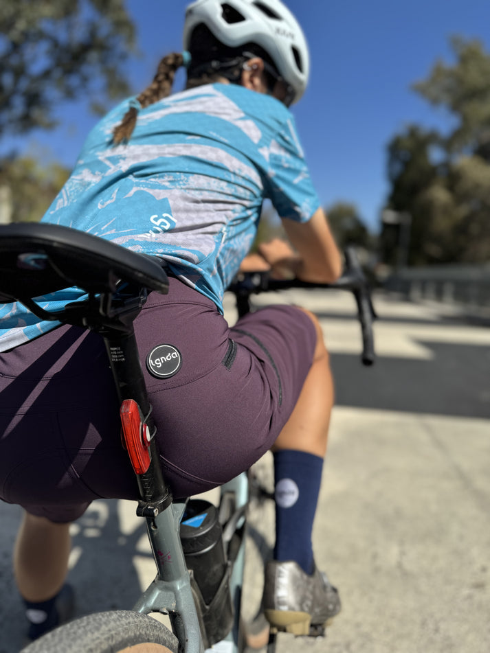 Legenda women's cargo/gravel shorts plum