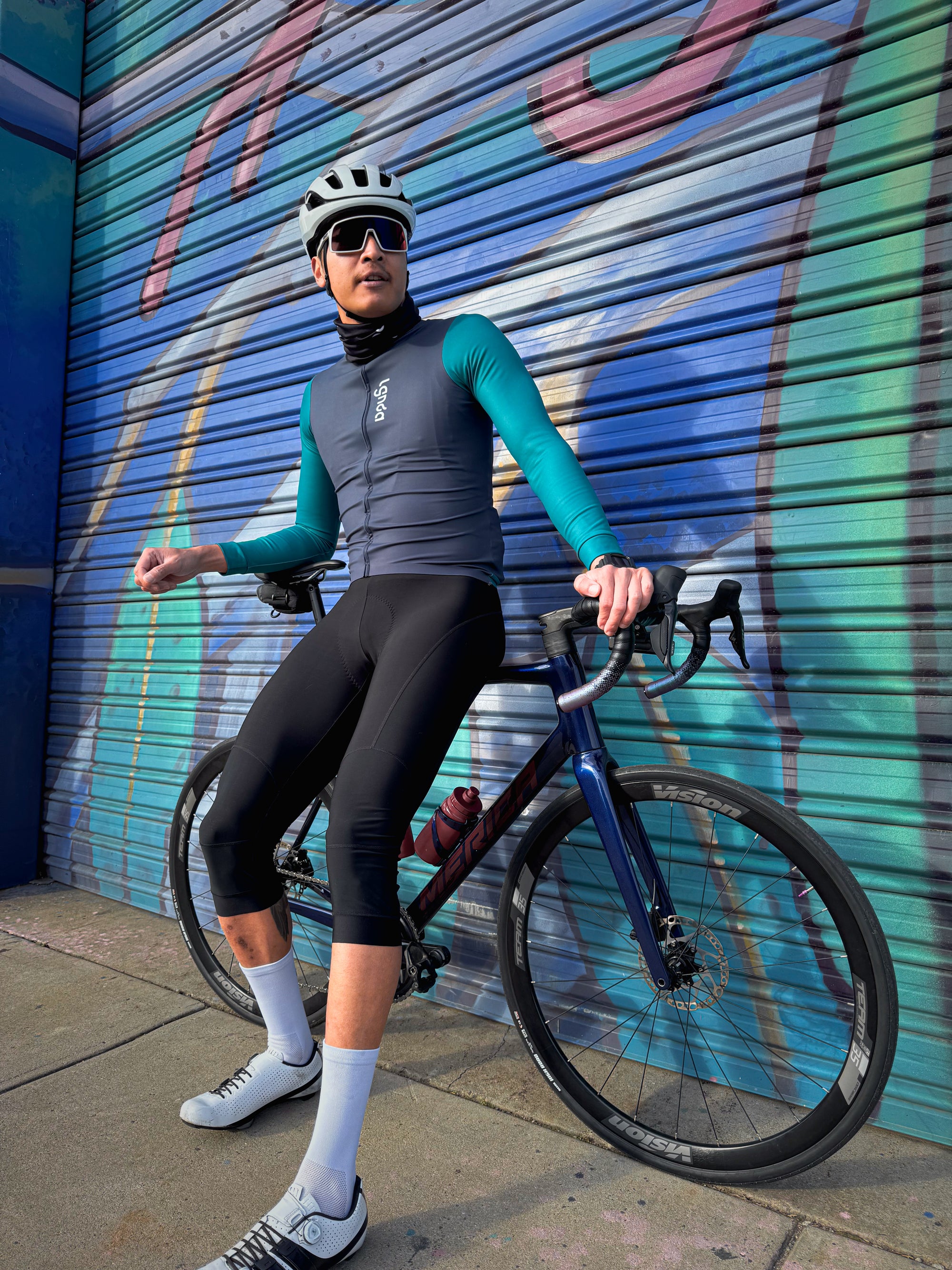 Men's 3/4 Thermal Bibs Black