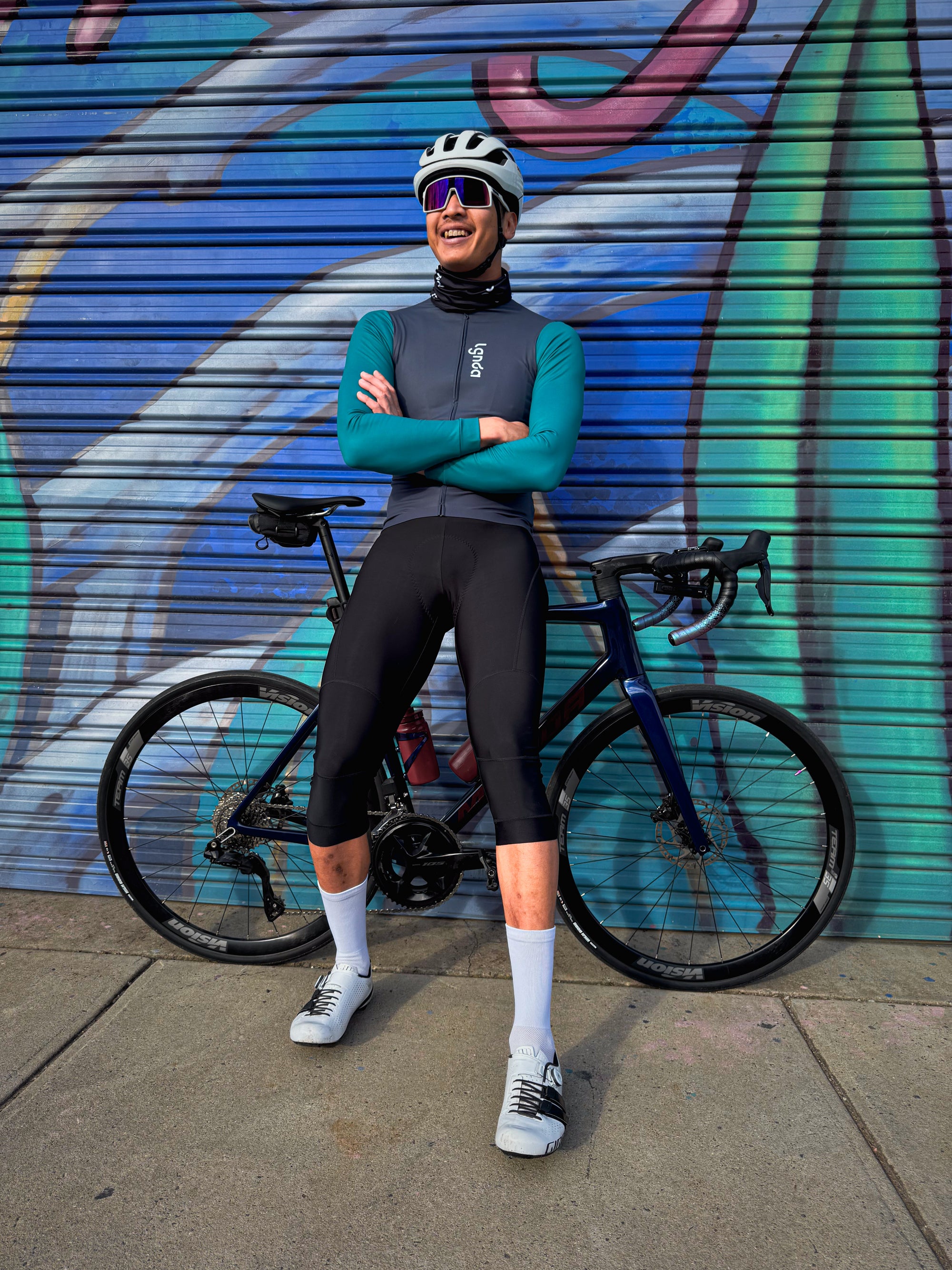 Men's 3/4 Thermal Bibs Black