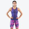 Sub4 Women's Tri Shorts - Purple Print