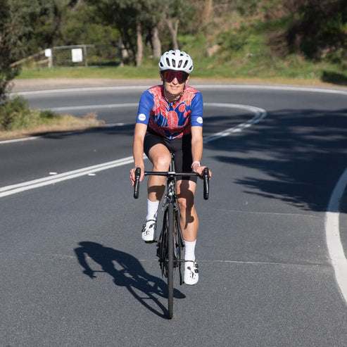 Legenda Women's Cycling Jersey Tropical Red