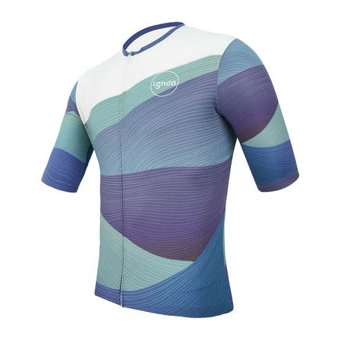 Legenda Men's Cycling Jersey Blue Wave