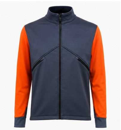 Le Knicks Winter Jacket - Grey/Orange