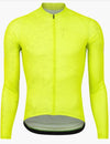 Pearl Izumi Men's Attack Long Sleeve Summer Jersey - Fluoro Yellow Interference pattern
