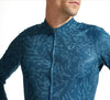 Pearl Izumi Men's Attack Long Sleeve Summer Jersey - Ocean Blue Hatch Palm