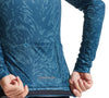 Pearl Izumi Men's Attack Long Sleeve Summer Jersey - Ocean Blue Hatch Palm