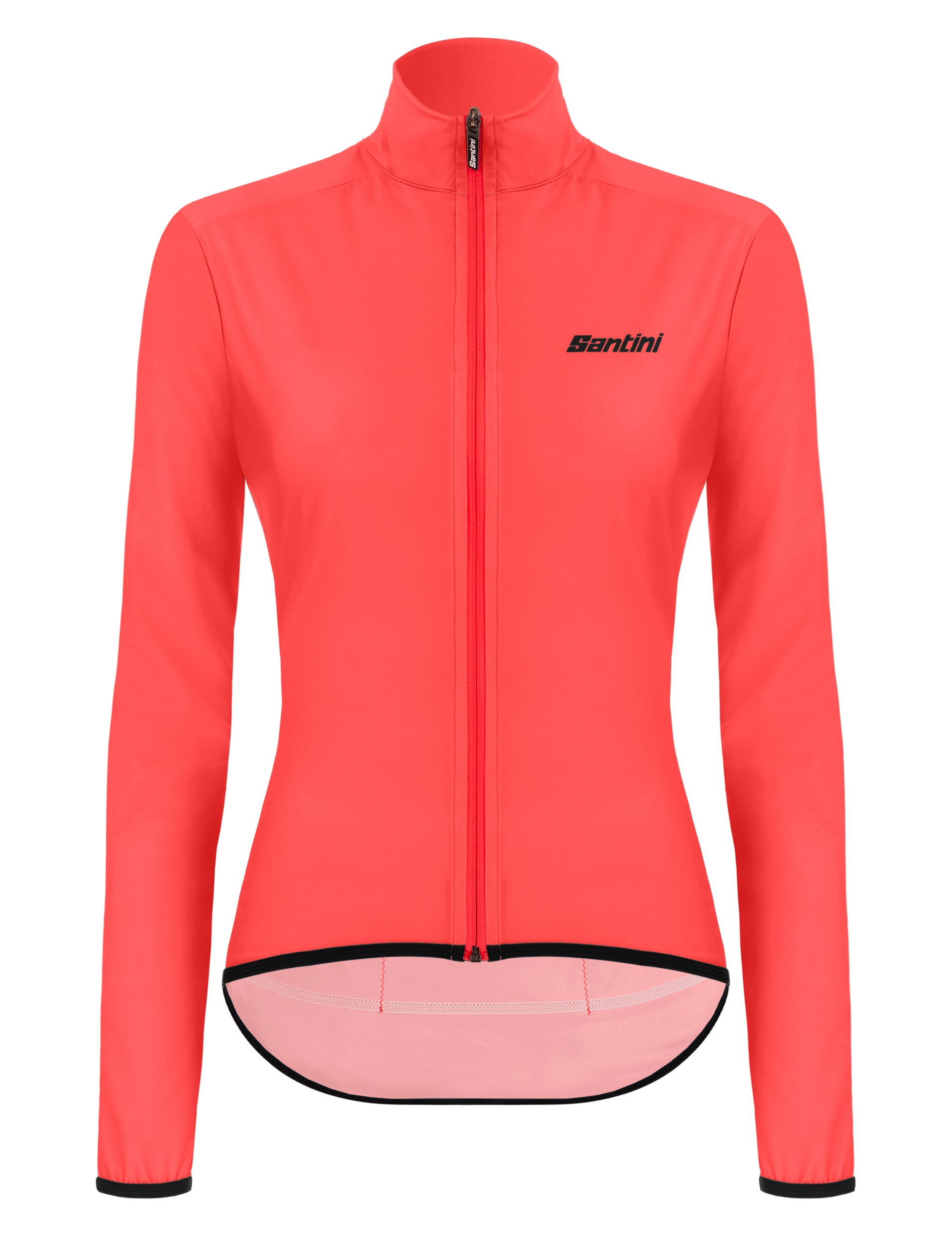 Santini Women s Nebula Puro Wind Jacket Granatina Pink Cycling