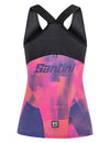 Santini Forza Indoor Training Singlet - Pink / Orange / Purple