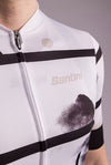 Santini Men's Delta Berg Summer Jersey - White