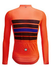 Santini Men's Eco Sleek Bengal Summer Long Sleeve Jersey - Orange