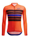 Santini Men's Eco Sleek Bengal Summer Long Sleeve Jersey - Orange