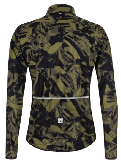 Santini Gravel Nebula  Wind Jacket - Green Camo