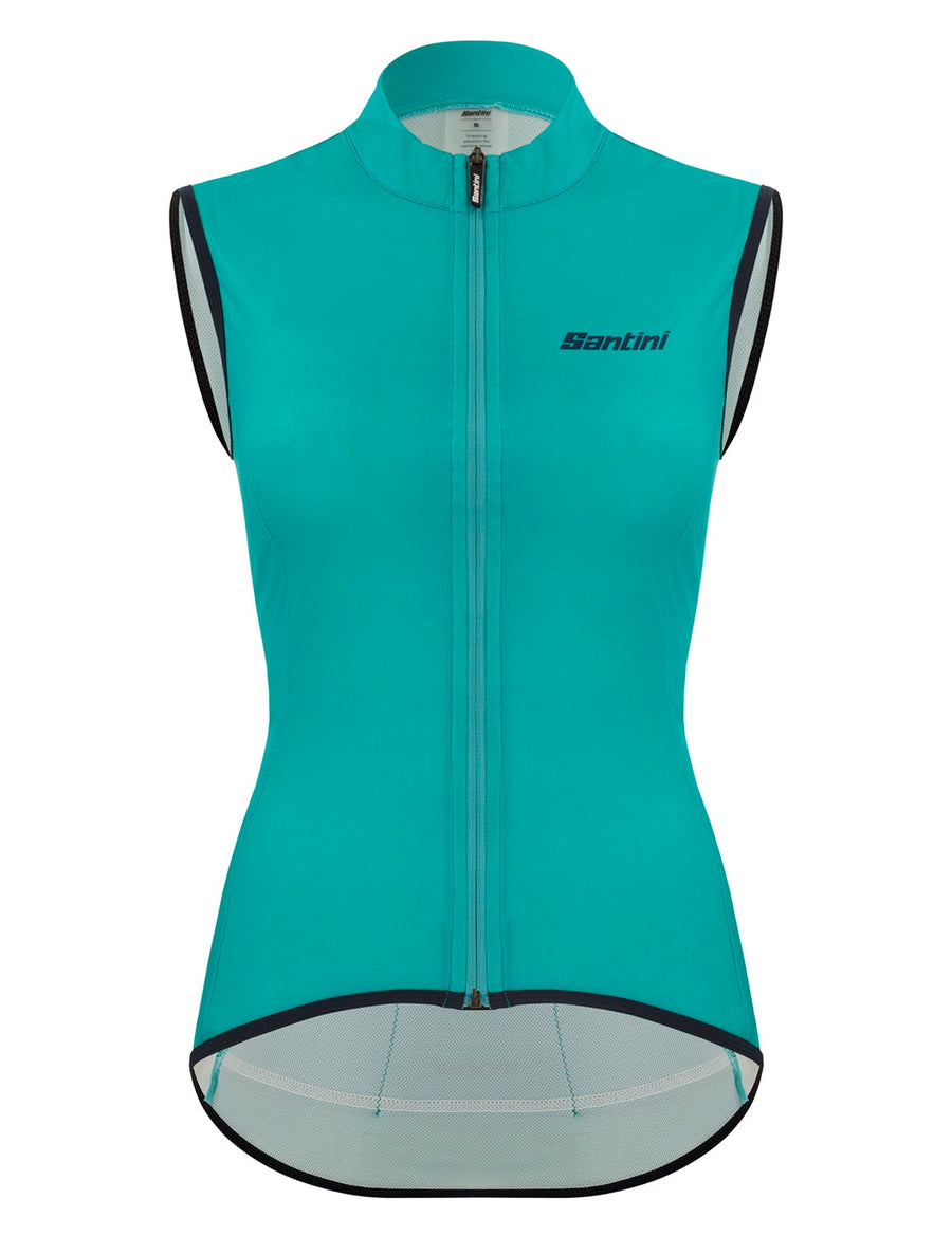 Santini Women's Nebula Puro Wind Vest - Aqua
