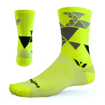 Swiftwick Vision Six Geometric Sock - Yellow