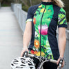Women's Summer Jerseys - Dink Design Women's Short Sleeve Cycling Jersey - Native/navy